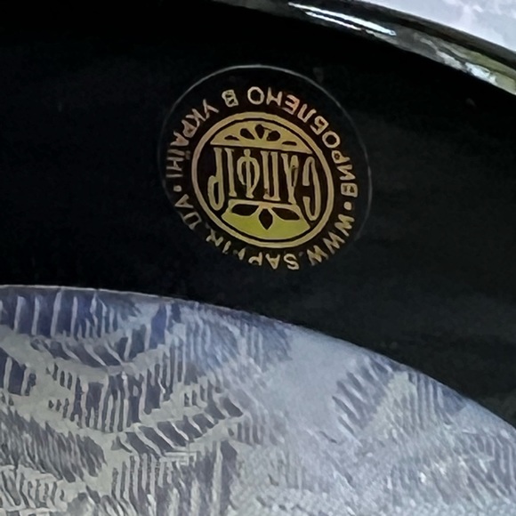 Sapfir UA Creations Hand Painted Pysanka Lacquer Wood Bracelet Petrykivka Style - Picture 4 of 6